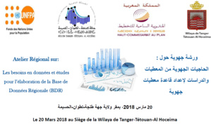 " ورشة جهوية حول موضوع :" الحاجيات الجهوية من المعطيات الإحصائية و الدراسات لإعداد قاعدة معطيات جهوية " ورشة جهوية حول موضوع :" الحاجيات الجهوية من المعطيات الإحصائية و الدراسات لإعداد قاعدة معطيات جهوية