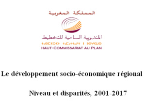 Le développement socio-économique régional "Niveau et disparités, 2001-2017" Le développement socio-économique régional "Niveau et disparités, 2001-2017"