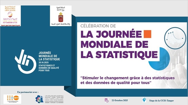 Célébration de la journée Mondiale de la Statistique 2025 à Tanger Célébration de la journée Mondiale de la Statistique 2025 à Tanger