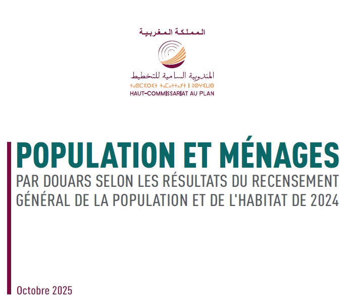 Population et ménages par douars selon les résultats du RGPH de 2024